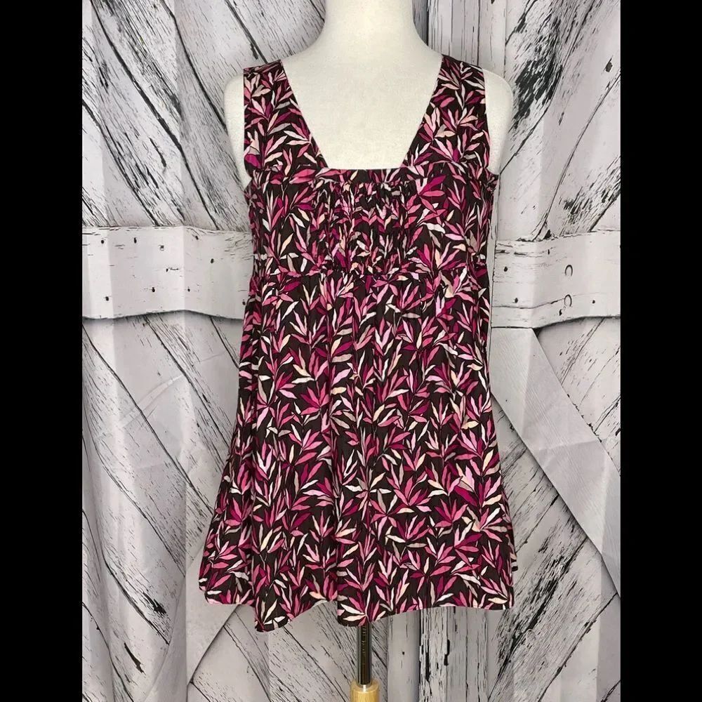 MARNIĀ CottonāTopāSmockedāFloralāX-Small